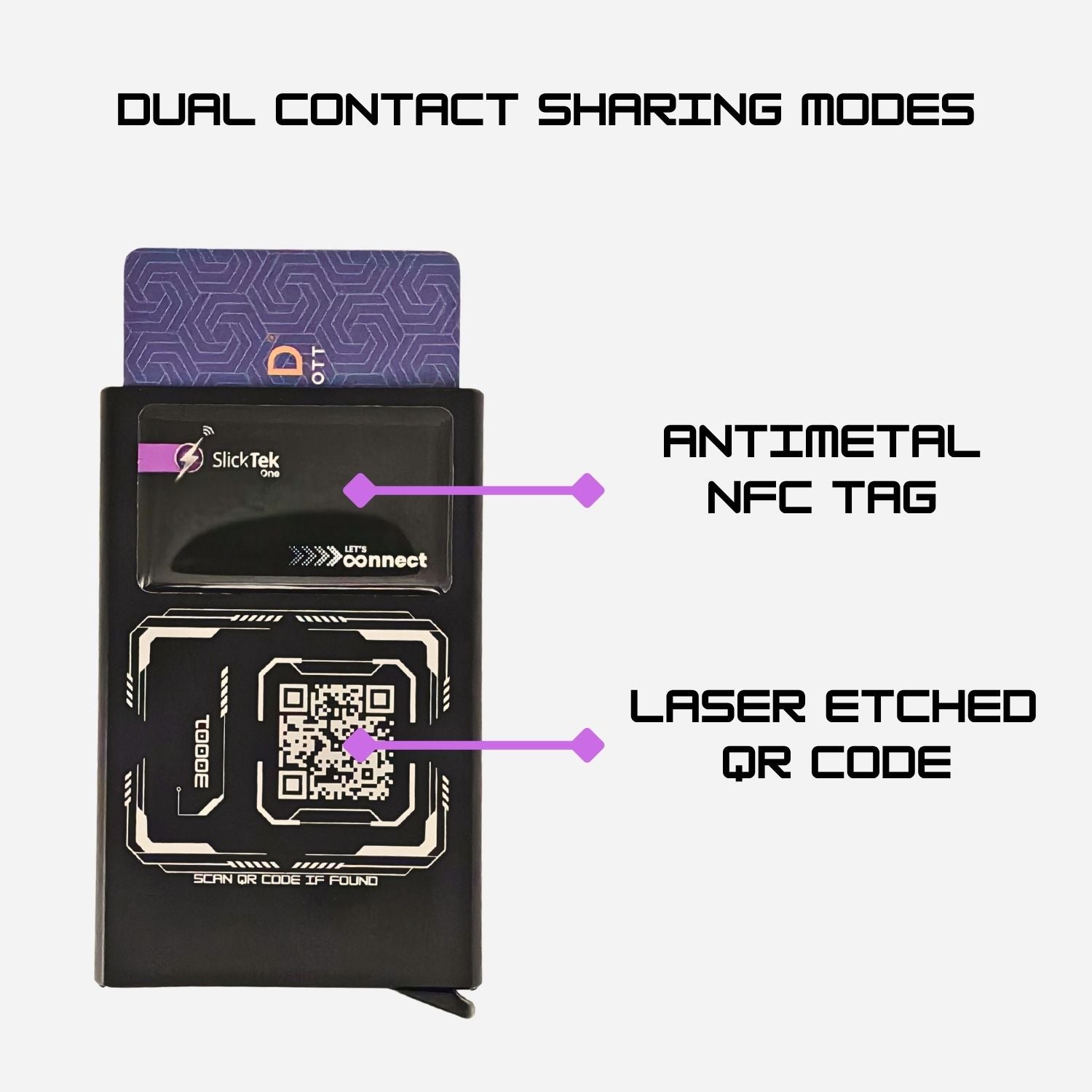 Zip-Tap NFC Digital Contact Sharing Wallet - Customised - SlickTek