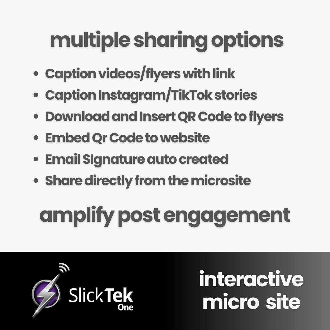 SlickTek One Interactive Micro Site - SlickTek