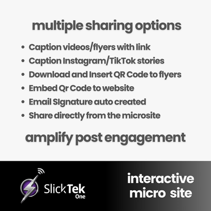SlickTek One Interactive Micro Site - SlickTek