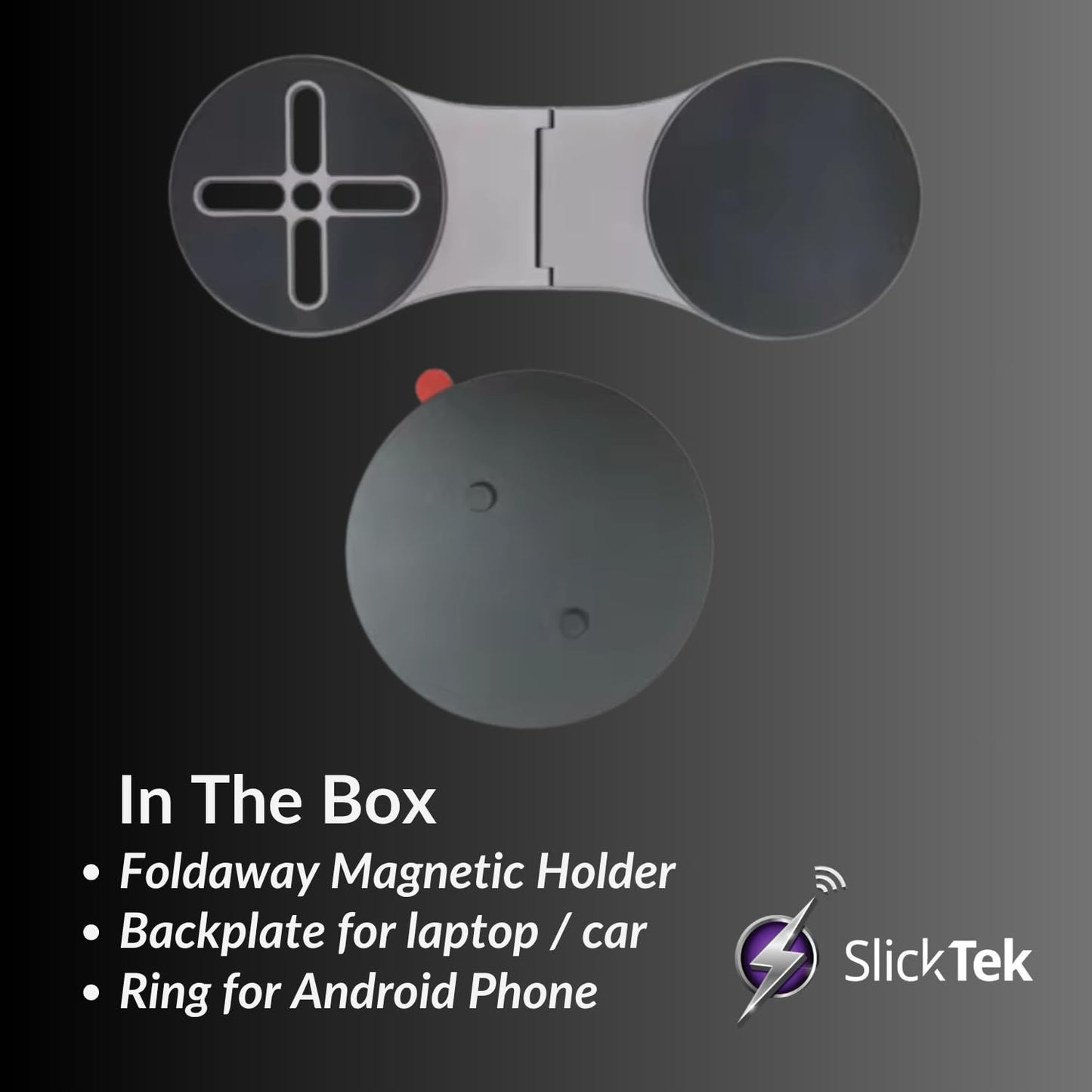 The Mark - Dual Magsafe Phone Stand with Macbook Clip - SlickTek
