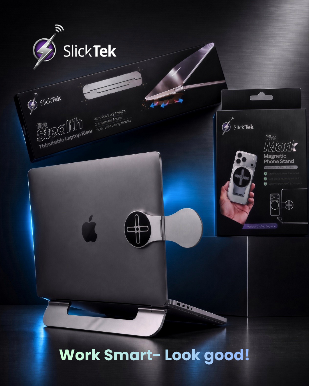 SlickTek Ultra Lite Tech Setup for MacBook & iPhone - SlickTek