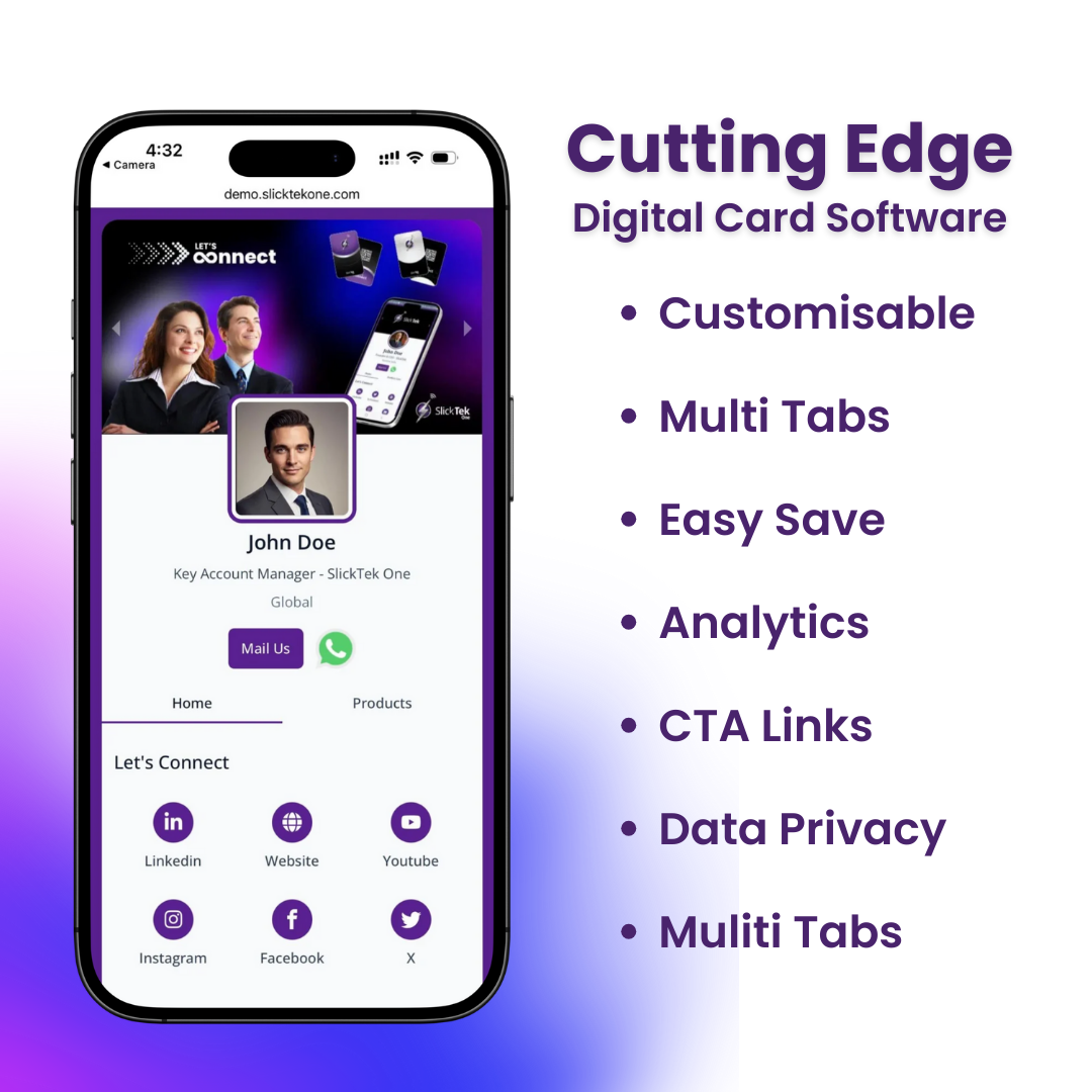 Zip-Tap NFC Wallet with SlickTek One Digital Business Card - SlickTek