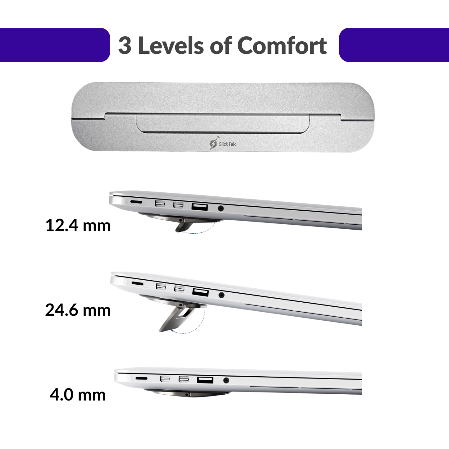 The Stealth - Thinvisible Laptop Riser - SlickTek