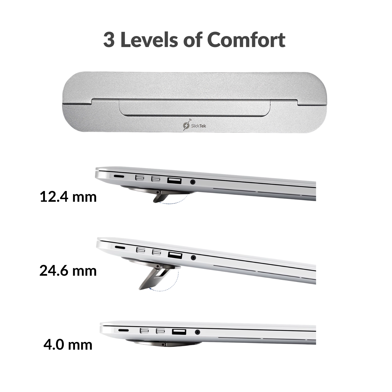 slim adjustable macbook riser