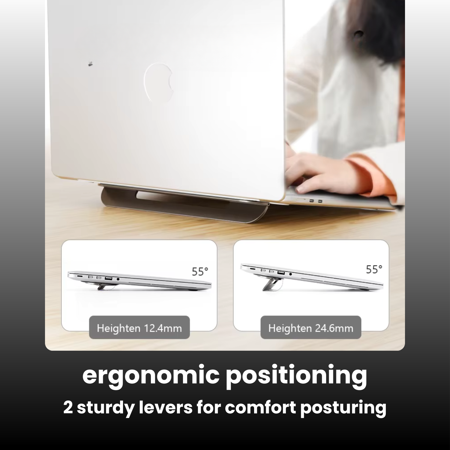The Stealth - Ultra Slim Macbook Riser - SlickTek