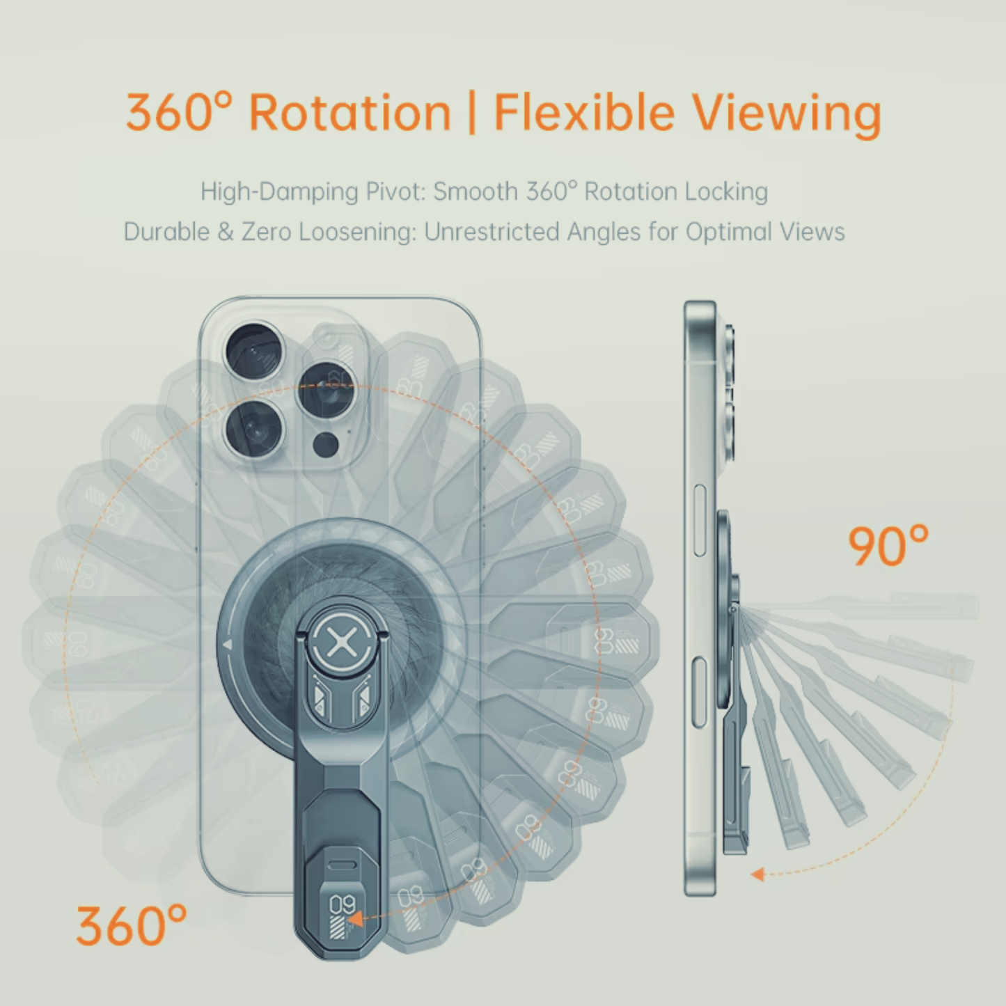 The Trigger - Metallic 360° Phone Holder & Stand - SlickTek