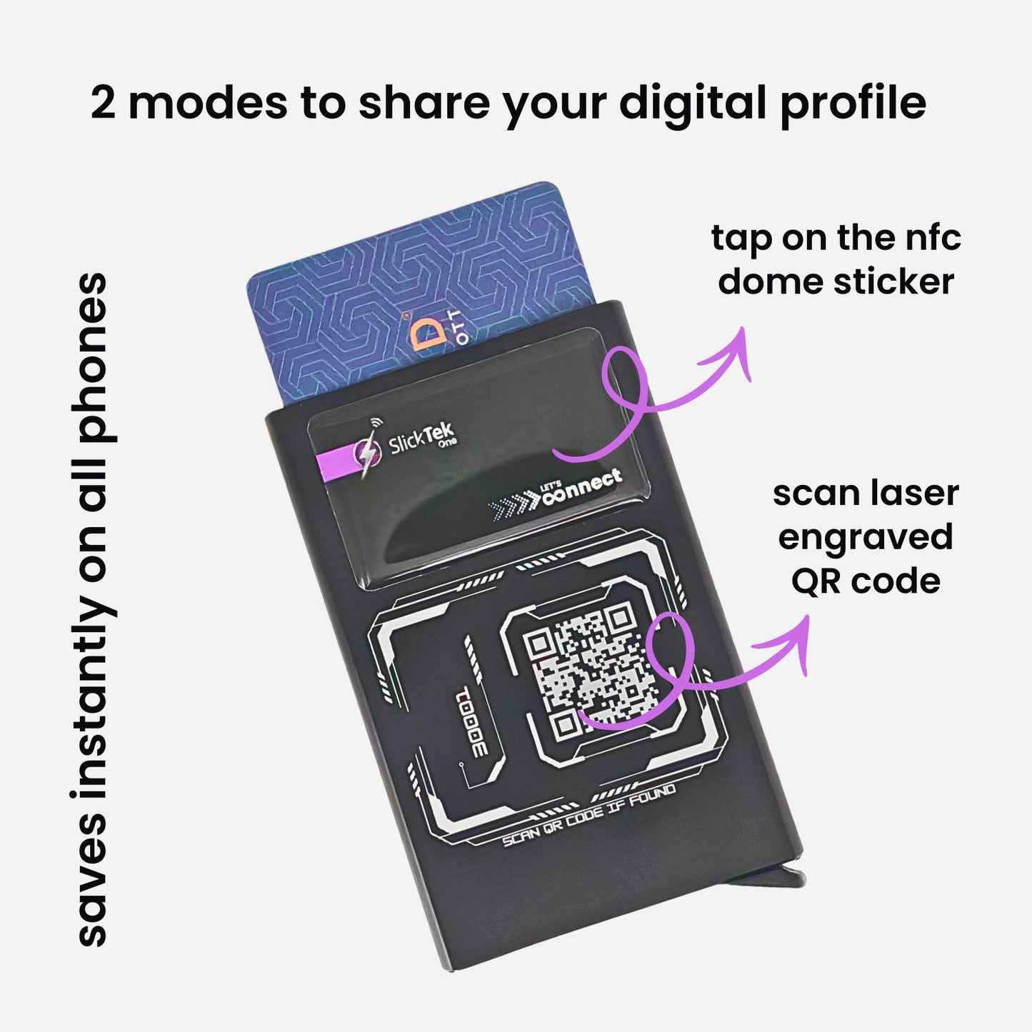 Zip-Tap NFC Digital Contact Sharing Wallet - SlickTek
