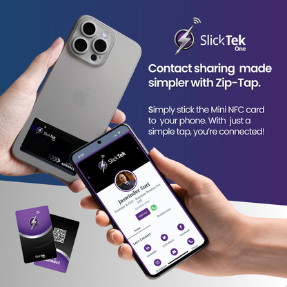 SlickTek One Bespoke Metal NFC Card - Customisable - SlickTek