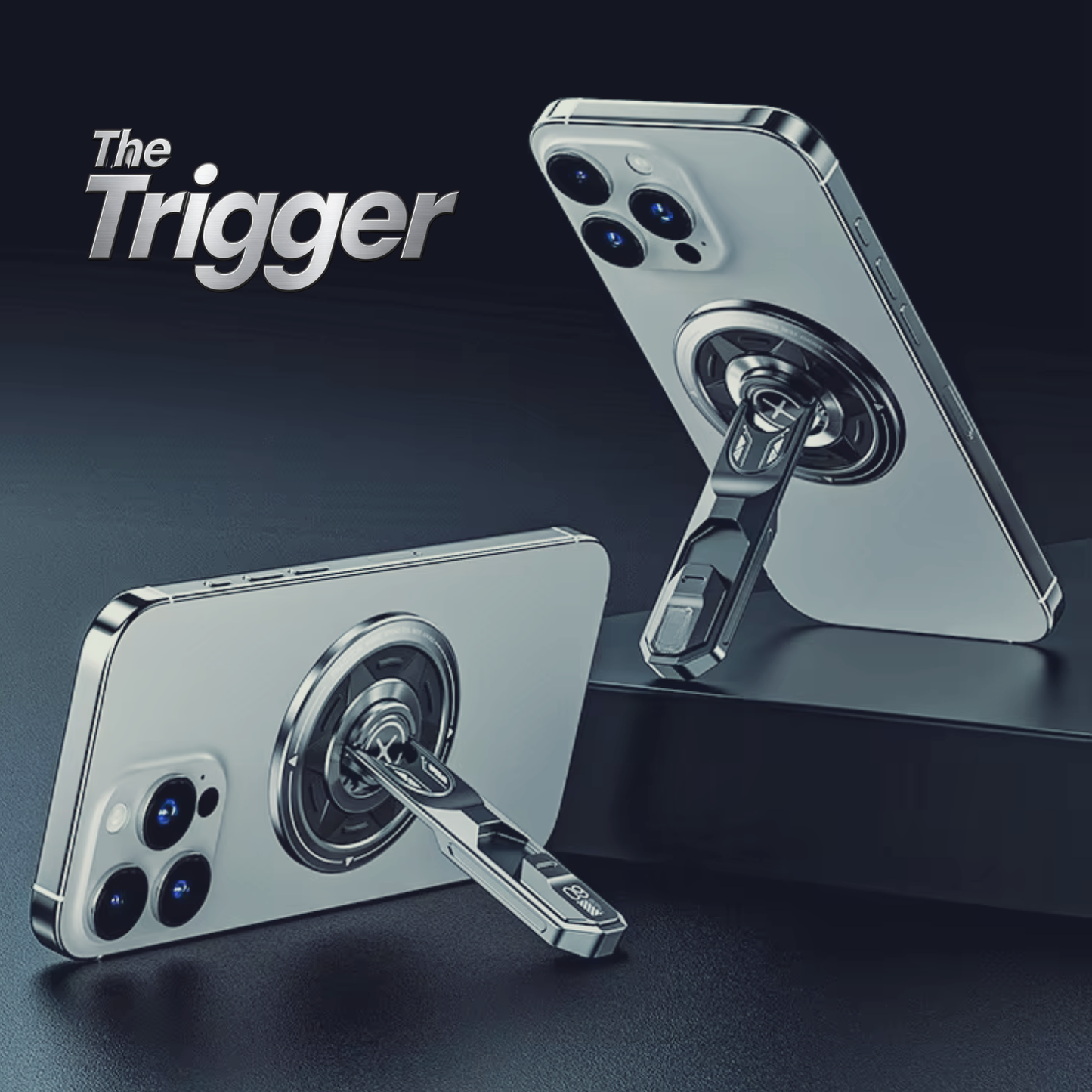 The Trigger - Metallic 360° Phone Holder & Stand - SlickTek